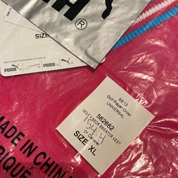 Puma Golf Pink Fusion Tour Issue Vest - Picture 6 of 6